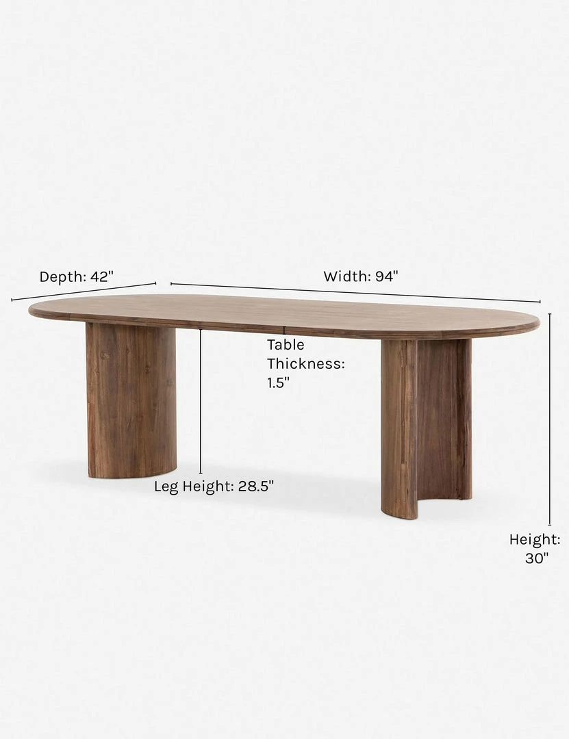 Brand new π Lulu And Georgia Gilda Oval Dining Table Earth Tones π 13 Lulu And Georgia Gilda Oval Dining Table Earth Tones