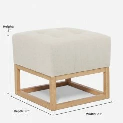 Lulu And Georgia Grasmere Ottoman By Ginny Macdonald Furniture