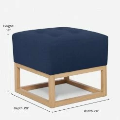 Lulu And Georgia Grasmere Ottoman By Ginny Macdonald Furniture