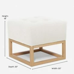 Lulu And Georgia Grasmere Ottoman By Ginny Macdonald Furniture