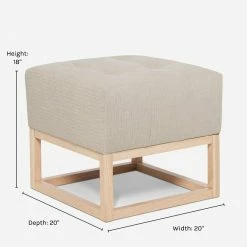 Lulu And Georgia Grasmere Ottoman By Ginny Macdonald Furniture