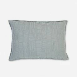 Lulu And Georgia Earth Tones Harbour Matelassé Euro Sham By Pom Pom At Home