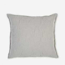 Lulu And Georgia Earth Tones Harbour Matelassé Euro Sham By Pom Pom At Home