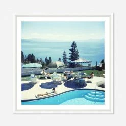 Lulu And Georgia 'Relaxing At Lake Tahoe' Photography Print By Slim Aarons