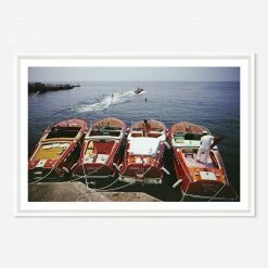 Lulu And Georgia 'Waterskiing From The Hotel Du Cap-Eden-Roc' Photography Print By Slim Aarons