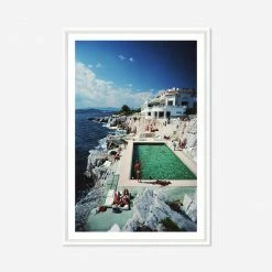 Lulu And Georgia Walls 'Eden-Roc Pool' Photography Print By Slim Aarons