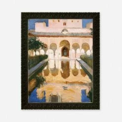 Lulu And Georgia 'Hall Of The Ambassadors, Alhambra, Granada' Wall Art By Joaquin Sorolla Y Bastida