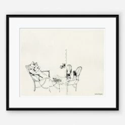 Lulu And Georgia Walls Black And White Sketches From Greek Sketchbook' Print