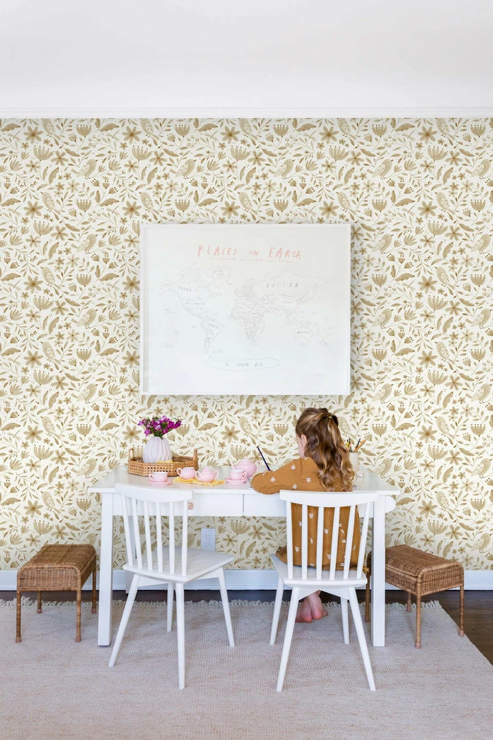 Hot Sale 🤩 Lulu And Georgia Earth Tones Garden Birds Wallpaper By Rylee + Cru 💯 5 Lulu And Georgia Earth Tones Garden Birds Wallpaper By Rylee + Cru