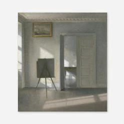 Lulu And Georgia 'Interior With An Easel' Wall Art By Vilhelm Hammershøi, Original Work Held By The J. Paul Getty Museum Walls