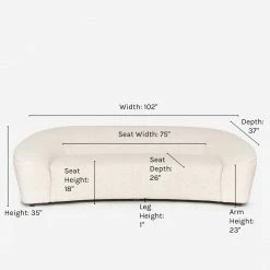 Lulu And Georgia Josephine Sofa Curved + Rounded