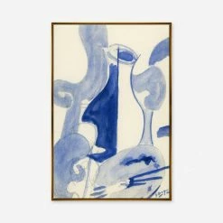 Lulu And Georgia Blue Wine Carafe' Print