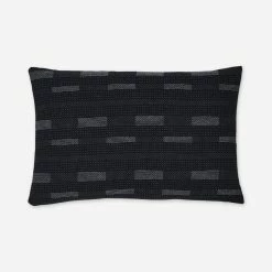 Lulu And Georgia Pillows + Throws Kimora Lumbar Pillow, Black