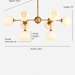 Lulu And Georgia Sculptural Linna Chandelier