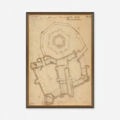 Lulu And Georgia Earth Tones 'Garden Plan' Print