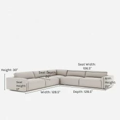 Lulu And Georgia Mackenzie Corner Sectional Sofa Furniture