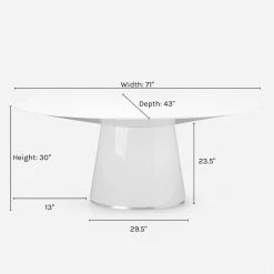 Coupon ✨ Lulu And Georgia Magar Oval Dining Table Curved + Rounded 🎁 11 Lulu And Georgia Magar Oval Dining Table Curved + Rounded