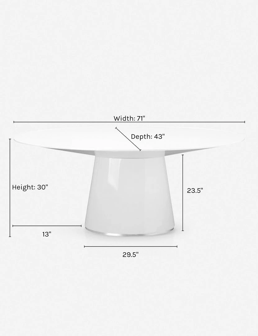 Coupon ✨ Lulu And Georgia Magar Oval Dining Table Curved + Rounded 🎁 7 Lulu And Georgia Magar Oval Dining Table Curved + Rounded