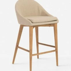 Lulu And Georgia Milo Counter Stool Curved + Rounded
