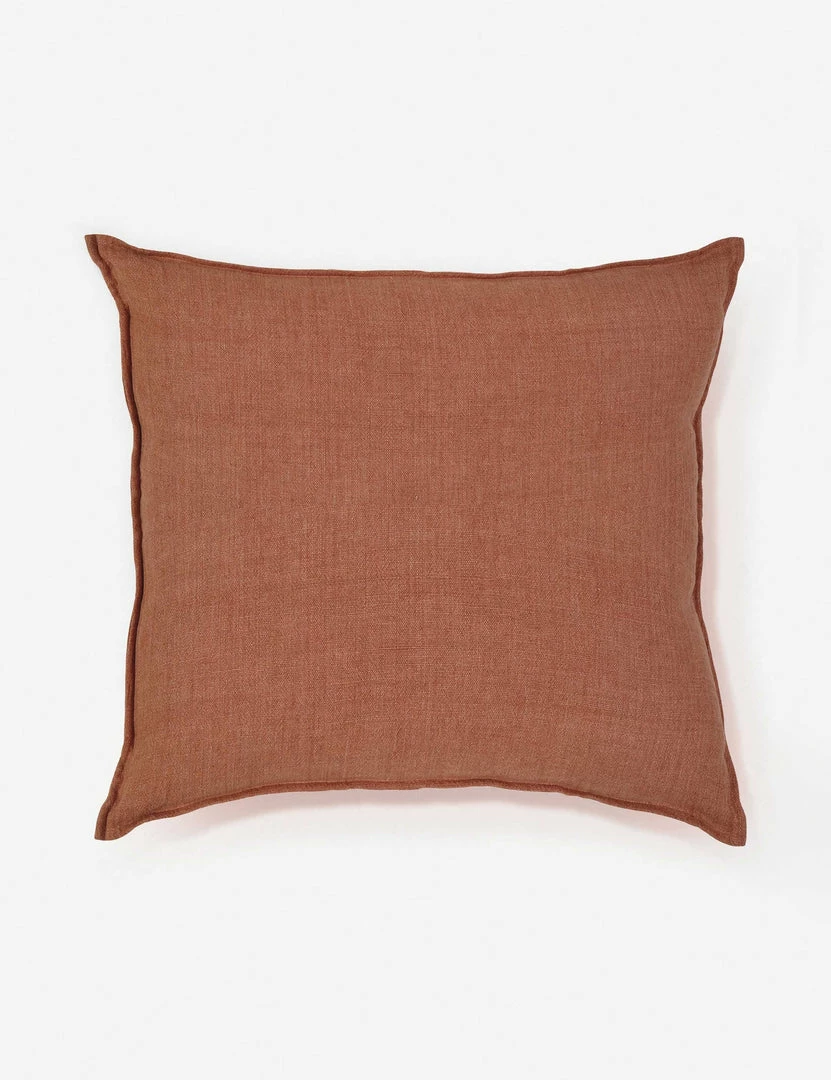 Budget 😀 Lulu And Georgia Pillows + Throws Montauk Large Euro Sham, Terracotta By Pom Pom At Home 😉 3 Lulu And Georgia Pillows + Throws Montauk Large Euro Sham, Terracotta By Pom Pom At Home