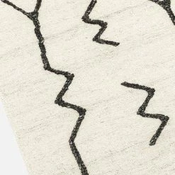 Lulu And Georgia Moroccan Flatweave Rug, Black And Natural By Sarah Sherman Samuel Sarah Sherman Samuel Collection