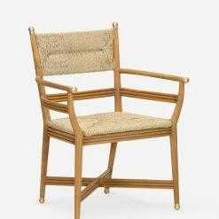 Lulu And Georgia Furniture Morris & Co. Kelmscott Rush Indoor / Outdoor Dining Arm Chair