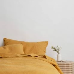 Lulu And Georgia Cultiver Linen Bedding, Flat Sheet