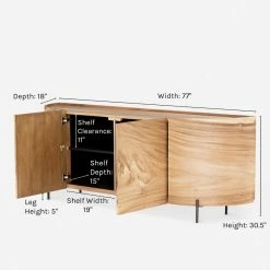 Lulu And Georgia Curved + Rounded Nausica Sideboard