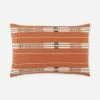 Lulu And Georgia Pillows + Throws Malva Lumbar Pillow, Rust