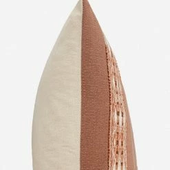 Lulu And Georgia Malva Lumbar Pillow, Brick