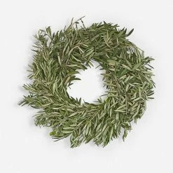 Lulu And Georgia Mossy Greens Fresh Handmade Olive Leaf Wreath
