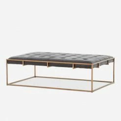 Lulu And Georgia Olwina Leather Coffee Table Furniture