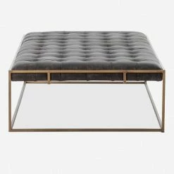 Lulu And Georgia Olwina Leather Coffee Table Furniture