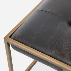 Lulu And Georgia Olwina Square Leather Coffee Table Furniture