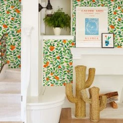 Lulu And Georgia Orange Crush Wallpaper By Nathan Turner Walls