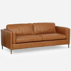 Lulu And Georgia Orielle Leather Sofa Furniture