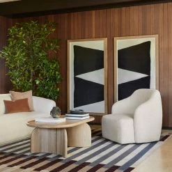 Lulu And Georgia Ada Oval Coffee Table, Natural Élan Byrd Collection