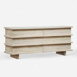 Lulu And Georgia Furniture Corliss 6-Drawer Dresser, White Wash