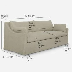 Deals π Lulu And Georgia Malene Barnett Kindred Collection Portola Slipcover Sofa π 57 Lulu And Georgia Malene Barnett Kindred Collection Portola Slipcover Sofa