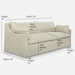 Deals π Lulu And Georgia Malene Barnett Kindred Collection Portola Slipcover Sofa π 46 Lulu And Georgia Malene Barnett Kindred Collection Portola Slipcover Sofa