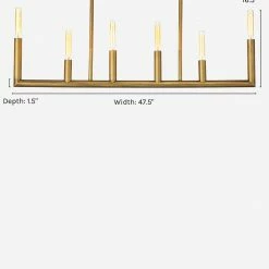 Lulu And Georgia Regina Andrew Wolfe Linear Chandelier