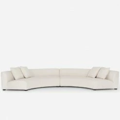Lulu And Georgia Curved + Rounded Saban 2-Piece Curved Sectional Sofa