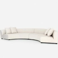 Lulu And Georgia Curved + Rounded Saban 2-Piece Curved Sectional Sofa