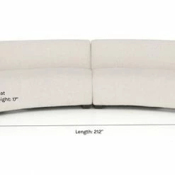 Lulu And Georgia Curved + Rounded Saban 2-Piece Curved Sectional Sofa