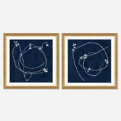 Lulu And Georgia Walls 'Strawberry Vine' Prints (Set Of 2)