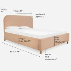 Lulu And Georgia Solene Platform Bed