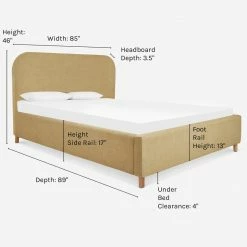 Lulu And Georgia Solene Platform Bed