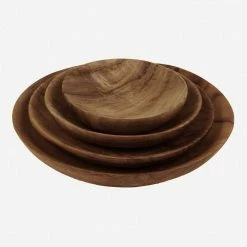 Lulu And Georgia Shallow Dish, Teak Root (Set Of 4)