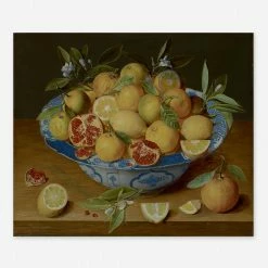 Lulu And Georgia 'Still Life With Lemons, Oranges, And A Pomegranate' Wall Art By Jacob Van Hulsdonck