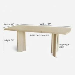 Lulu And Georgia Earth Tones Crest Dining Table By Sun At Six